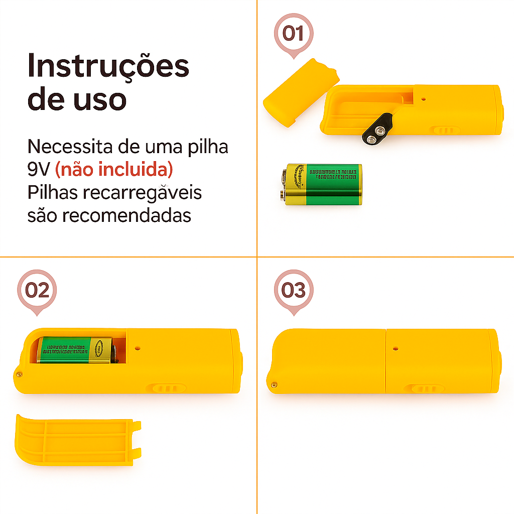 Repelente ultrassônico inofensivo para cães